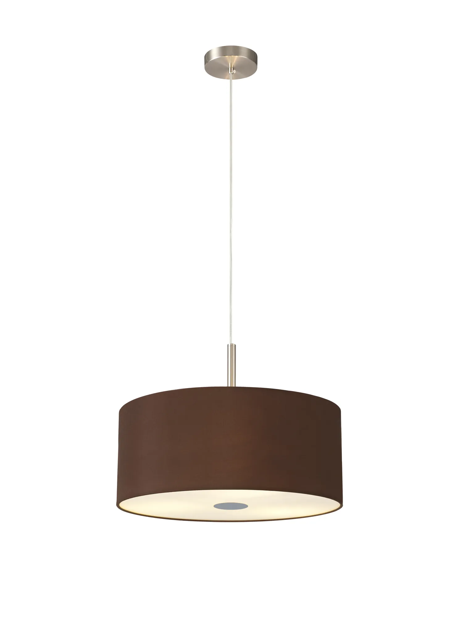 Baymont 40cm 3 Light Pendant Satin Nickel, Raw Cocoa/Grecian Bronze, Frosted Diffuser DK0436  Deco Baymont SN RC